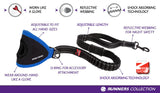 EzyDog Handy Leash Black features a durable neoprene grip and secure carabiner for hands-free dog walking adventures.