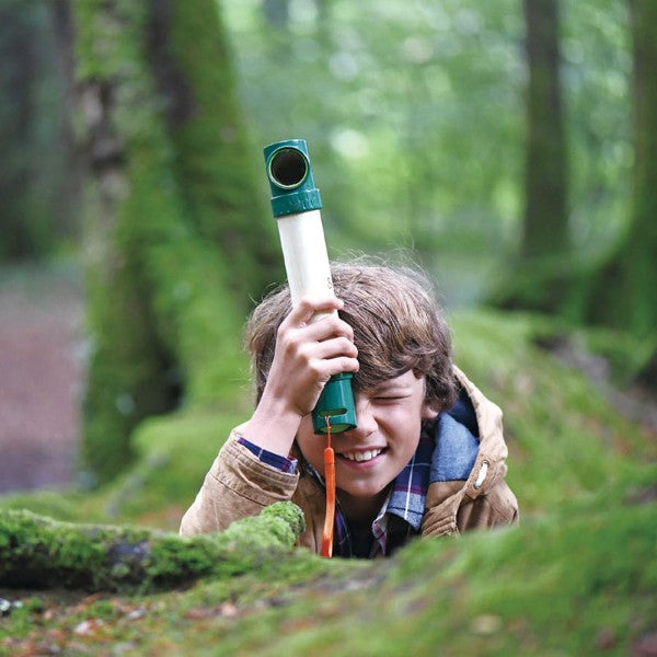 Hide & Seek Periscope from Hape: eco-friendly bamboo toy for outdoor exploration, perfect for curious kids to observe nature discreetly.