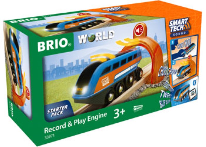 BRIO Smart Tech Sound engine with record/play feature, intuitive controls, and robust design for imaginative playtime adventures.