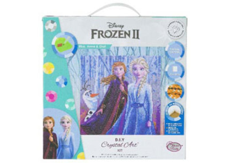 "DIY crystal painting kit featuring Elsa, Anna, and Olaf, perfect for creative fun and home decor."