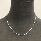Pack of 5 silver-plated 45cm chains, perfect for custom necklaces and bracelets with a delicate yet durable design.