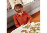 Colorful board game featuring kids catching bugs, enhancing teamwork and fine motor skills for ages 3 and up.