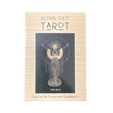 Astral Gate Tarot Deck with guidebook, featuring 78 beautifully illustrated cards for spiritual growth and self-discovery.