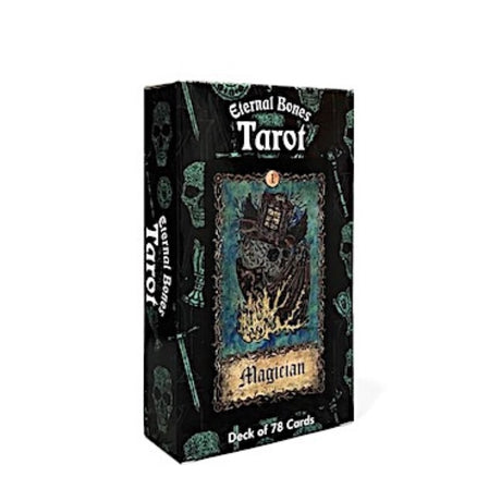 Eternal Bones Tarot Deck featuring 78 beautifully crafted cards by Vera Petruk for spiritual insight and personal growth.