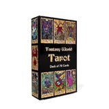 Fantasy World Tarot Deck featuring 78 beautifully illustrated cards by Vera Petruk, perfect for intuitive readings and self-discovery.