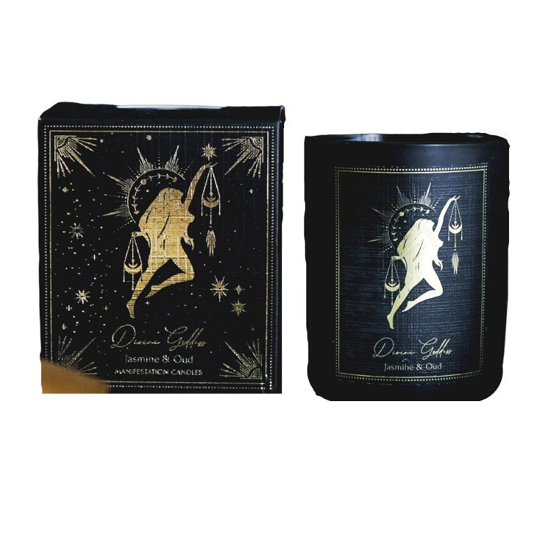 Divine Goddess Jasmine & Oud Manifestation Candle 100gm