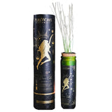 Divine Goddess Jasmine & Oud Diffuser in ombre glass, featuring cork top and willow sticks for a serene, luxurious aroma.