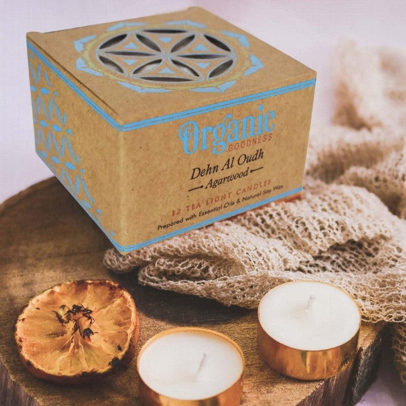 Dehn Al Oudh Tealight Candle - Set of 12 Organic Goodness