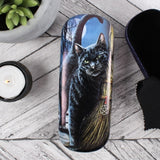 Vibrant glasses case by Lisa Parker featuring 'Brush With Magick' artwork, includes cleaning cloth for lens maintenance.