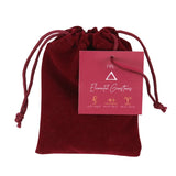Fire Element Zodiac Tumble Stone Set featuring five stones in a velvet bag, ideal for Aries, Leo, and Sagittarius enthusiasts.