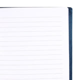 Luxurious blue velvet notebook featuring water zodiac themes, with 'Dreaming, healing, strength, and unconditional love' on the cover.