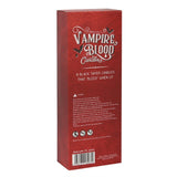 Box of 8 Vampire Blood Taper Candles featuring a bleeding wax effect for a haunting ambiance in gothic decor.