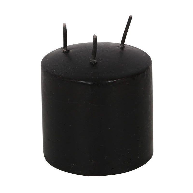 Small Vampire Blood Pillar Candle featuring a bleeding wax effect, ideal for gothic decor and creating an eerie ambiance.