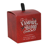Gothic Small Vampire Blood Pillar Candle with bleeding wax effect, perfect for eerie ambiance and themed decor, unscented.
