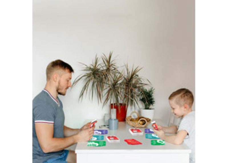 Engaging card game promoting meaningful conversations and fun challenges for friends and family gatherings.