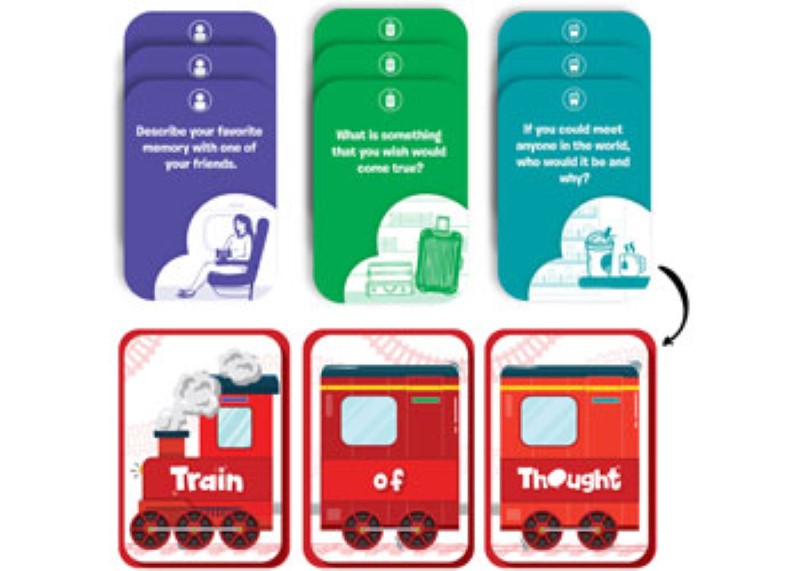 Engaging card game for meaningful conversations, featuring thought-provoking questions and fun challenges for connection.