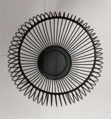Black wire candle holder, 18cm tall, features a minimalist design, perfect for enhancing home decor and ambiance.