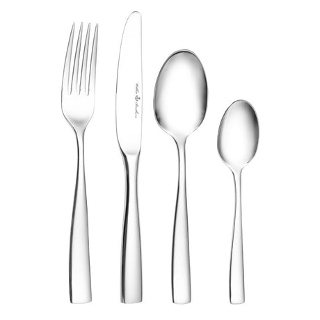 Elegant 24-piece Wilkie Hartford stainless steel cutlery set, perfect for stylish dining and everyday meals.