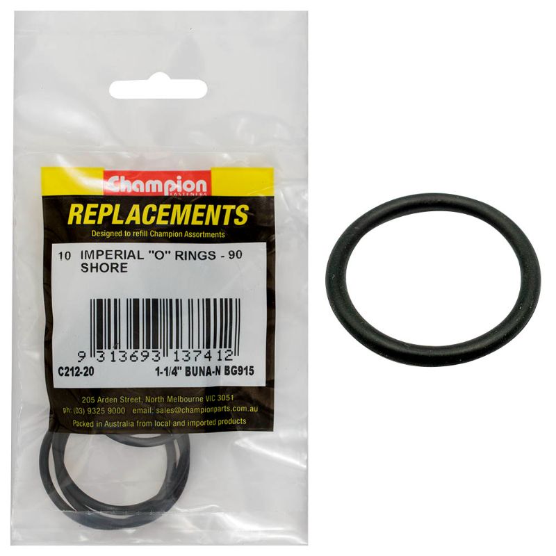 Durable 1-1/4" Tube Reference O-Ring set, 1.475" ID, 0.118" thick, ideal for plumbing and automotive applications.