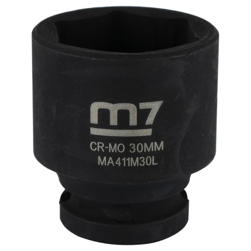 M7 Impact Socket 1/2in Dr. 30mm, designed for durability and heavy-duty automotive repairs with corrosion-resistant finish.