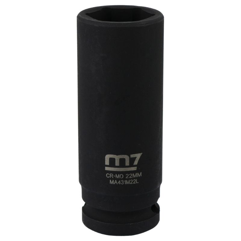 M7 Deep Impact Socket 1/2in Dr. 22mm designed for durability and performance in heavy-duty tasks, ideal for deep fasteners.