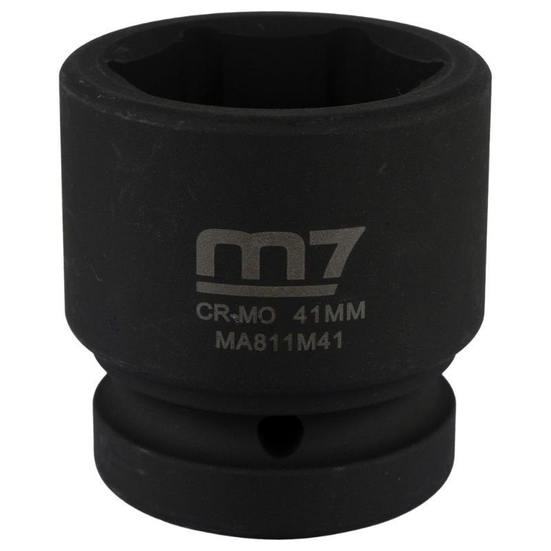 Heavy-duty M7 Impact Socket 1in Dr. 41mm, designed for durability, ideal for large fasteners and tight spaces.