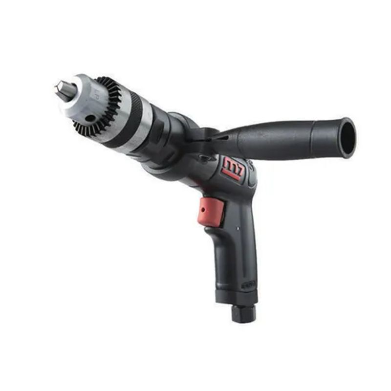 M7 Air Drill Heavy Duty 1/2in 1100rpm: Durable pneumatic drill with 1100 RPM speed, ideal for wood, metal, and composites.