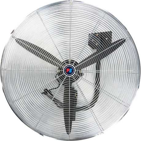 ProEquip 750mm Industrial Wall Fan, powerful 3-blade design, adjustable oscillation, ideal for workshops and warehouses.