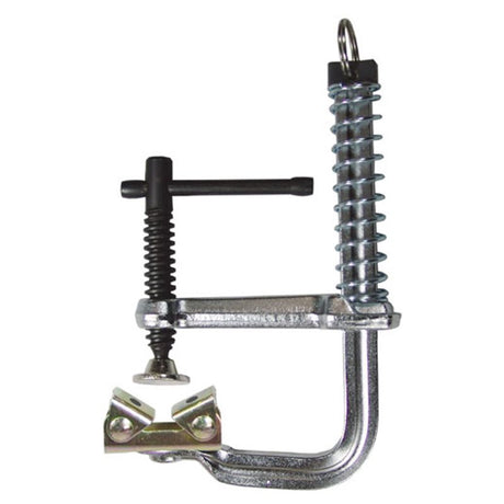 Stronghand MagSpring Clamp with 115mm capacity and 83mm throat depth, featuring one-handed operation and powerful grip.