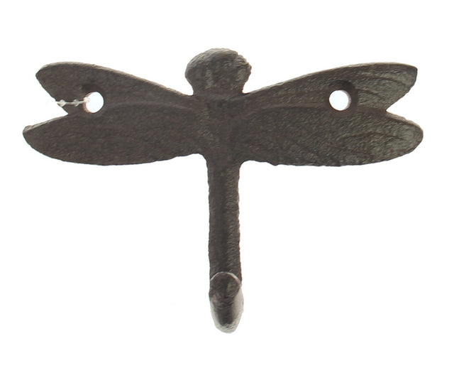 Elegant dragonfly-shaped wall hook for hanging keys or accessories, measuring 14x8cm, perfect for adding charm to any space.