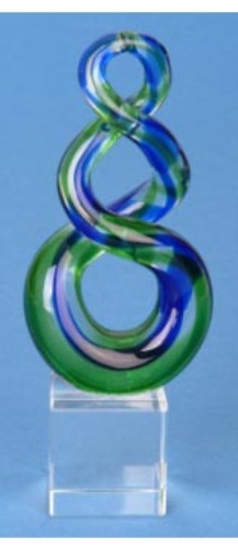 Ornament - Glass Double Twist - Kiwiana