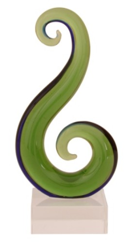 Ornament - Glass Koru Hook - Kiwiana