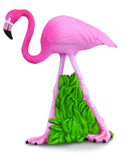 Medium CollectA flamingo figurine, 6cm tall, showcasing vibrant detail, perfect for home decor and wildlife lovers.