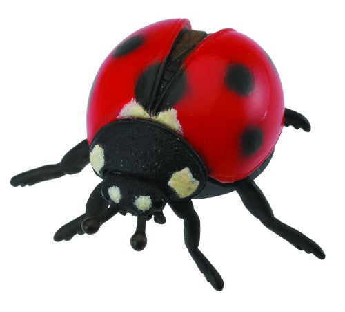 Medium CollectA ladybird figurine, 5.5cm, vibrant colors, intricate details, perfect for home decor or as a unique gift.