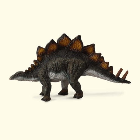 Large CollectA Stegosaurus figurine showcasing vivid colors and detailed textures, perfect for collectors and educational displays.