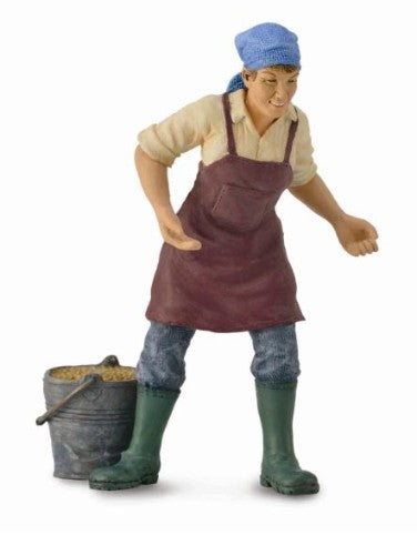 Large Female Farmer Figurine from CollectA, embodying the spirit of agriculture, perfect for collectors and home decor.