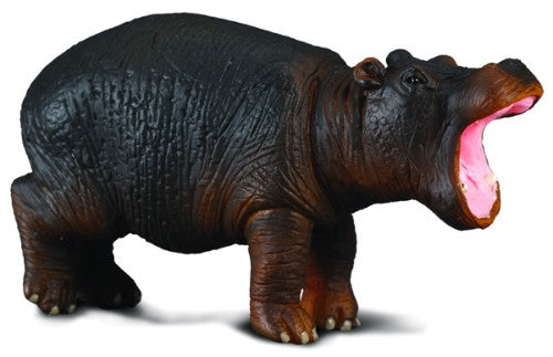 Small hippopotamus calf figurine from Collecta, crafted with detail, perfect for collectors and educational purposes.