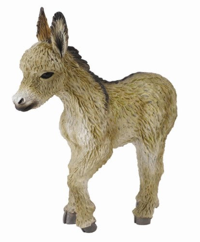 Donkey foal walking figurine by Collecta, 6cm x 7cm, detailed design perfect for collections and decor.