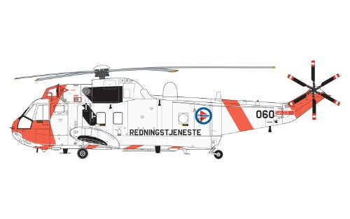 Detailed 1:72 scale model of the Westland Sea King Har.3, iconic for its role in RAF Search and Rescue operations.