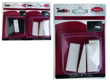 Self-adhesive door stops, 5CM, 12-pack, easy to install, prevent door closures, protect walls, suitable for various surfaces.