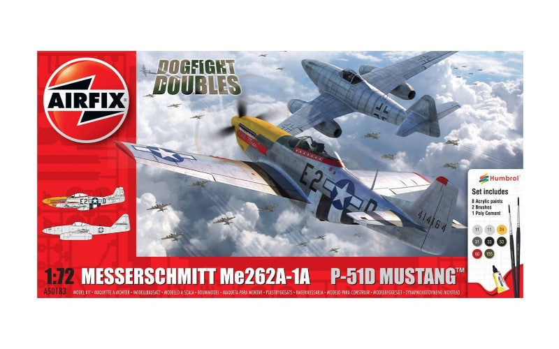 Airfix - Messerschmitt Me262 and P51D Mustang Dogfight Double