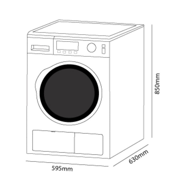 Parmco - Dryer - 8KG Heat Pump (White)