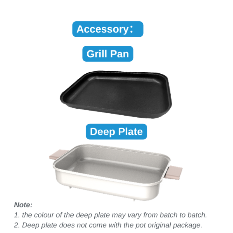 Midea Multifunctional Cooking Pot with adjustable heat levels, non-stick surfaces, and compact design for versatile cooking.