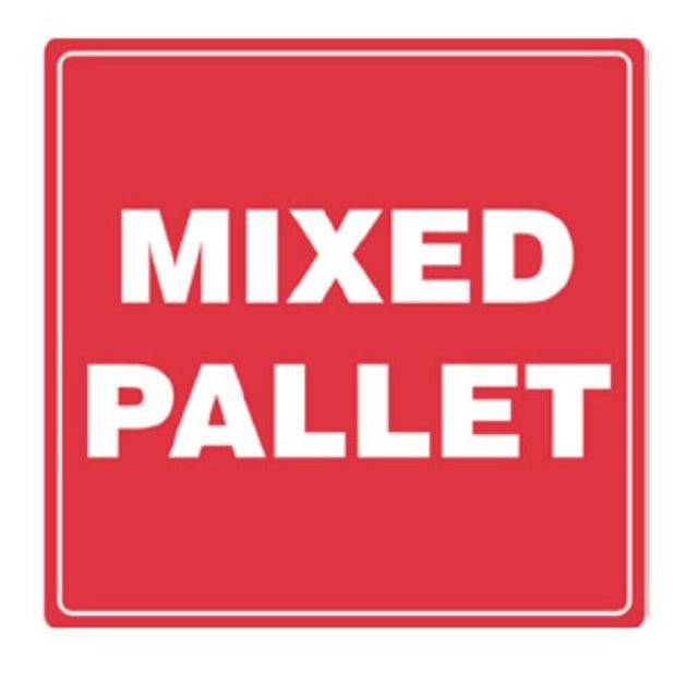 Red and white handling labels, 99mm x 99mm, 500 per roll for clear handling instructions and optimal shipping organization.