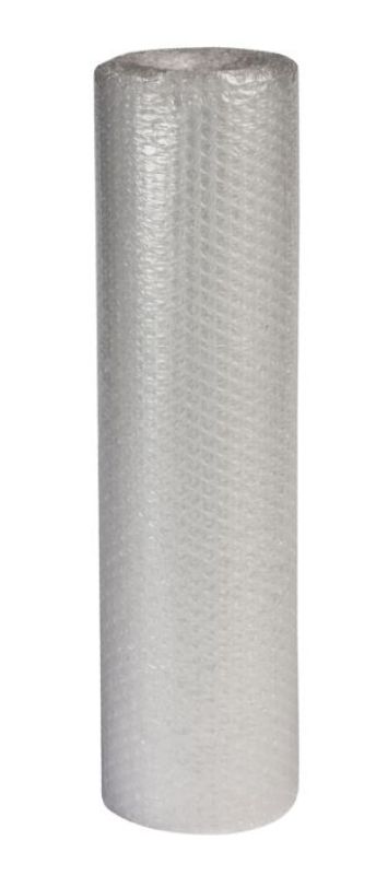 Clear air bubble roll, 650mm x 100m x 10mm, ideal for protecting fragile items during packing and shipping. Pack of 2 rolls.