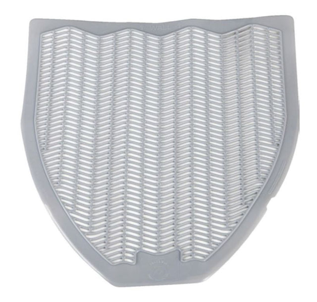 Scented urinal floor mat in grey with apple fragrance, 445mm x 518mm, enhances hygiene and safety in washrooms.