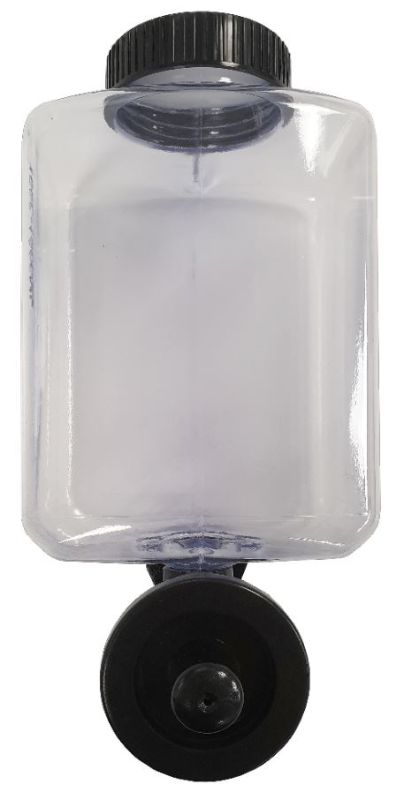 Clear foaming wall dispenser cartridge with 1000ml capacity, durable ABS plastic, manual operation, and stylish design for any space.