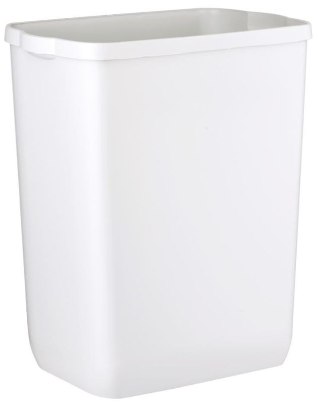 Wall-mounted 42L white bin for efficient waste disposal, ideal for modern offices, kitchens, and washrooms.