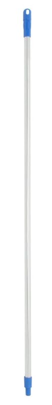 Silver dust control mop handle, 1350mm long, features a robust metal frame and swivel attachment for easy maneuverability.