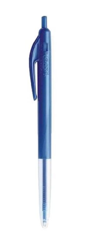 Bic Clic Ball Point Pen pack of 10 in blue, featuring smooth writing with a 1.0mm medium tip and durable design.
